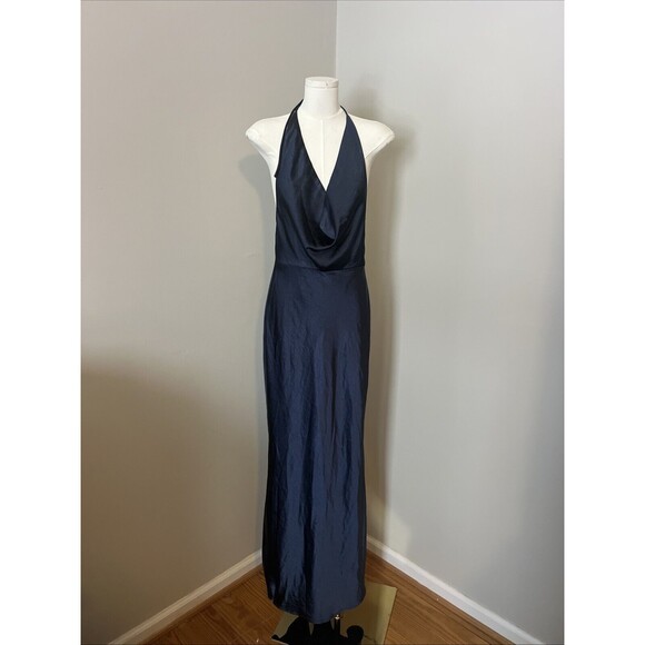 Runway The Label Posey Maxi Dress Navy Small Revolve Brand - Picture 1 of 9